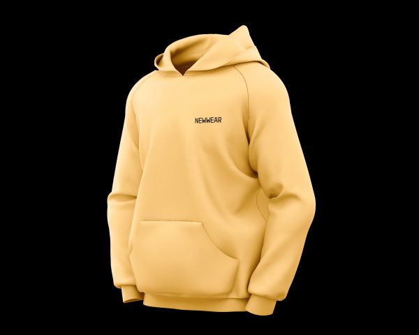 hoodie jaune de coté