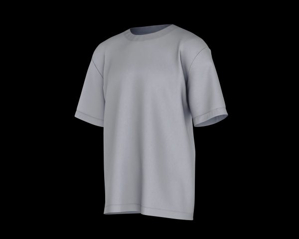 tee-shirt gris de coté