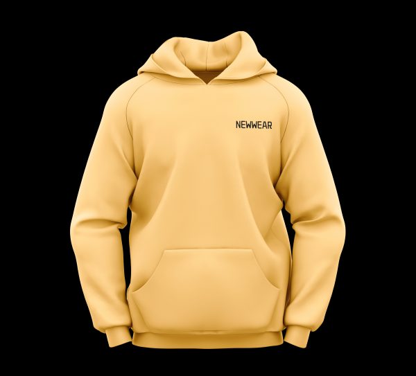 hoodie jaune de face