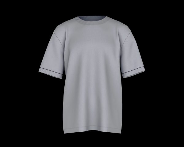 tee-shirt gris de face