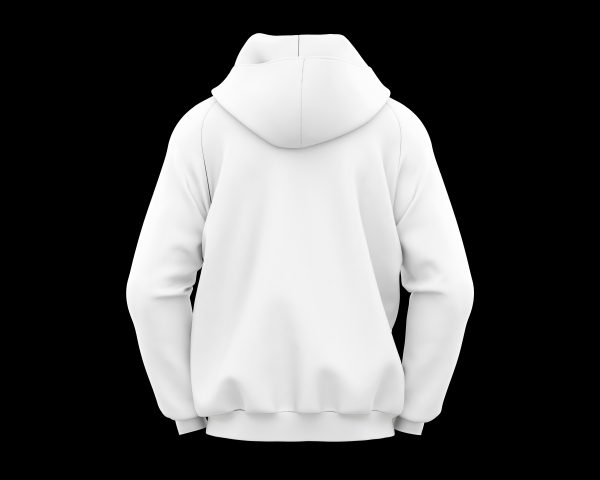 hoodie blanc de dos