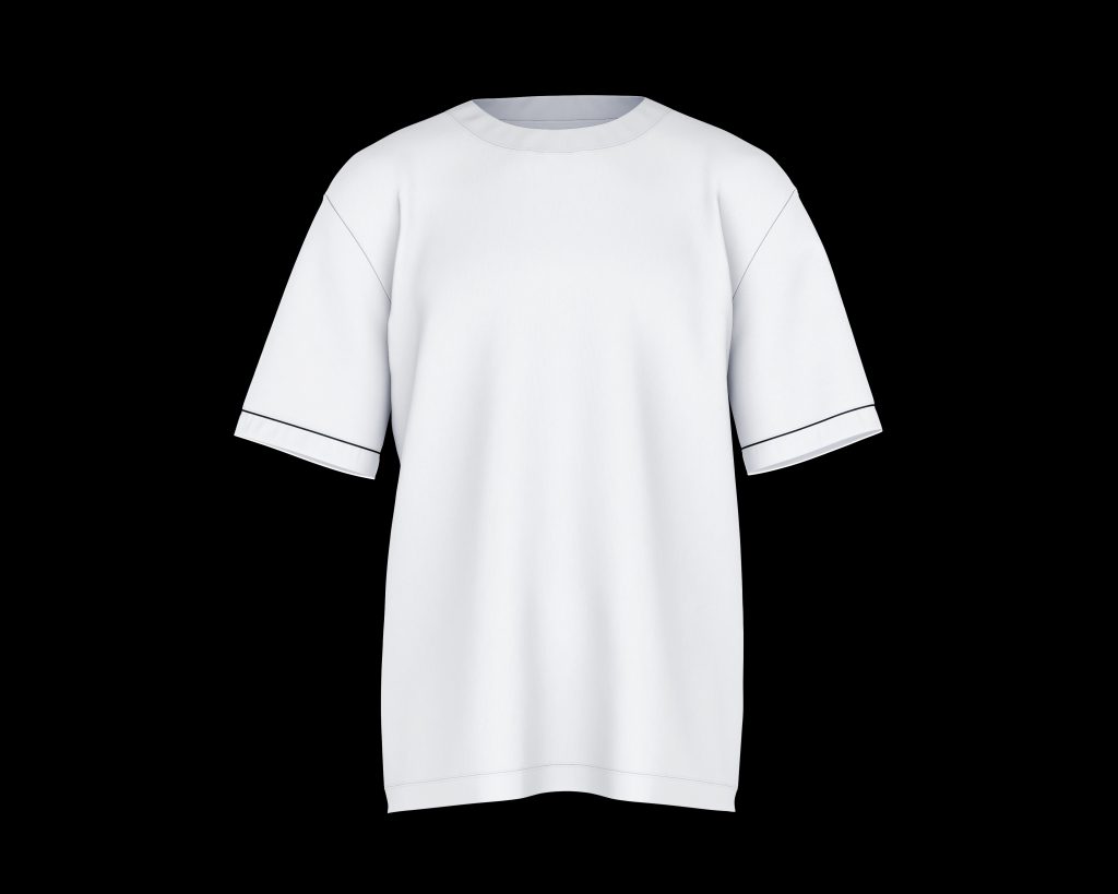 tee-shirt blanc classiques de face