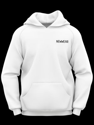 hoodie blanc de face