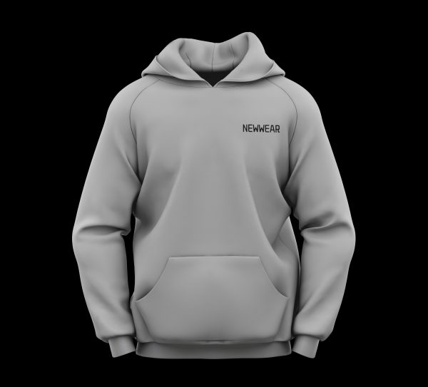 hoodie gris de face