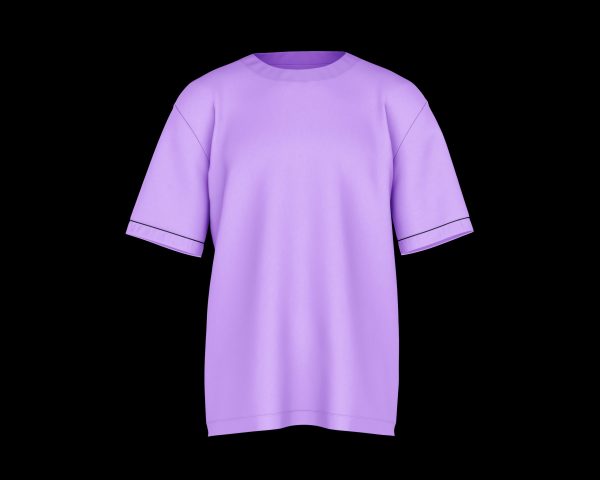 tee-shirt violet de face